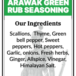 Arawak Green Rub Seasoning sauce 16oz